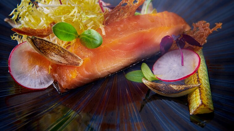 Smoked salmon, Le Bistrot, Verbier 4Vallées
